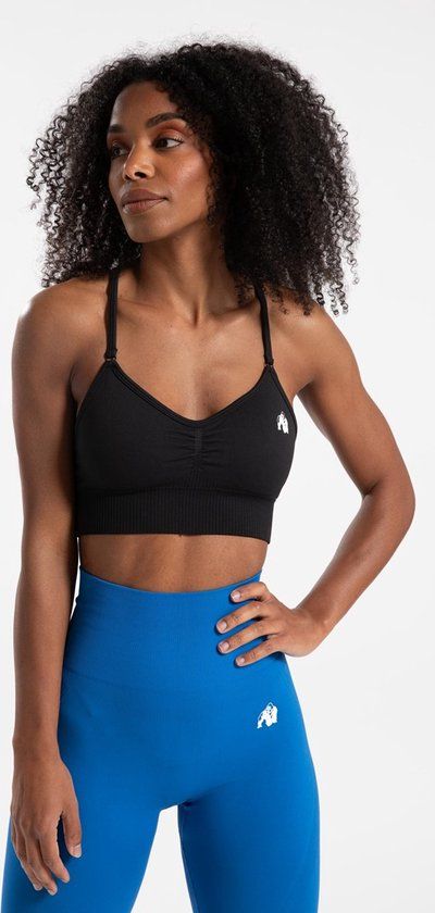 Gorilla Wear Olivia Seamless Sportbeha - Zwart - M/L