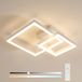 Osairous Led-plafondlamp, verstelbaar, 36 W, 4050 lm, moderne plafondlamp, led-plafondlamp, met afstandsbediening, 3000 K-6500 K, aluminium, voor slaapkamer, keuken, hal, wit, 52 cm