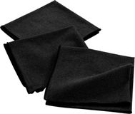 Livettti.NL Livetti 3x Servetten Table Napkin 40x40cm Katoen Zwart