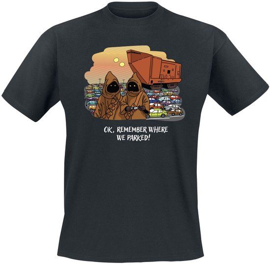 Star Wars Jawa - Ok, Remember Where We Parked! Heren T-shirt - marineblauw - XL