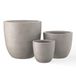 Kante Kante Planter, Glasvezel, Verweerd Beton, 18" B + 14" B + 10" W