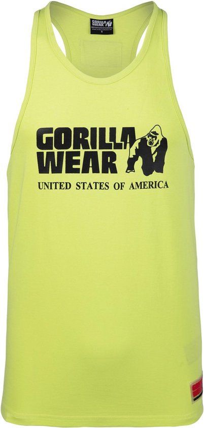 Gorilla Wear Classic Tank Top - Wild Lime - 3XL