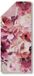 Descanso Serviette de plage 75x180 cm - Imprimé floral Rose - Microfibre - Certifié Oeko-Tex - Séchage rapide et léger