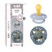 Merkloos / Sans marque BIBS Ronde Natuurrubber Speen 6-18 mnd - 2 Stuks - Capel Dusty Blue/Petrol