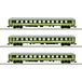 MiniTrix 15462 N set van 3 sneltreinrijtuigen FlixTrain van de trainpool, MHI