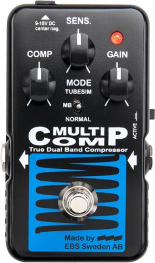 EBS MultiComp Blue Label - Single effecten voor basgitaar