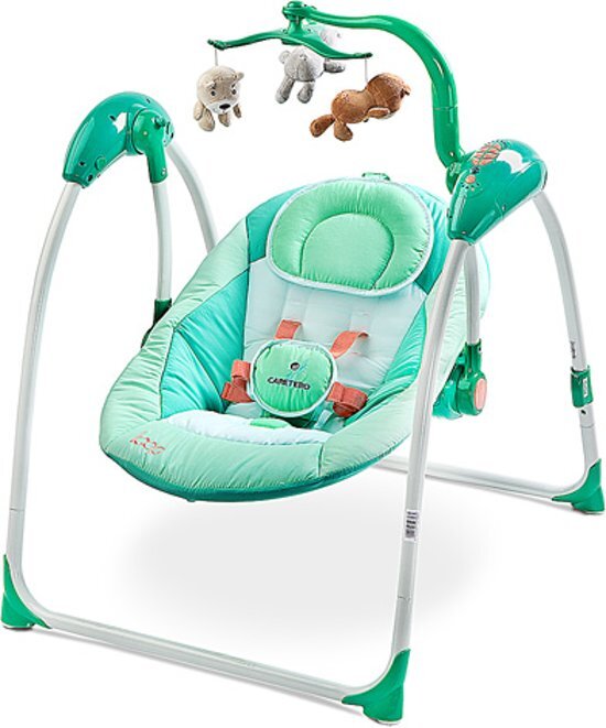 Caretero Elektrische babyschommel schommelstoel Loop mint