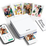 Nelko PP01 2x3 Imprimante photo portable avec 20 feuilles Blanc