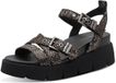 Tamaris - Dames - Plateau sandalen - Zwart - Maat 38