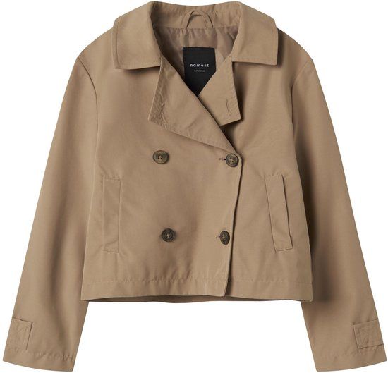 Name it kids Nkfmadelin Trenchcoat Short, Savannah Tan, 128
