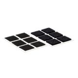 VELCRO® VEL-EC60236 Klittenband vierkanten Om vast te plakken Haak- en lusdeel (l x b) 25 mm x 25 mm Zwart 24 paar