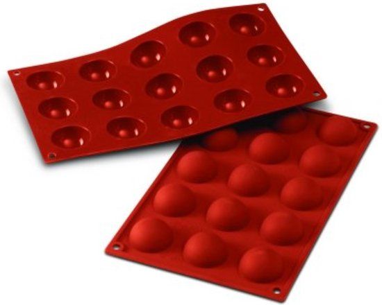 Silikomart SF 004 Semisfera Silicone Bakvorm - Ø40mm - Halfrond - 15 vaks