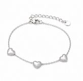 Rivello – Armband Dames Zilver Hartjes Bedels – Roestvrij Staal – Nikkelvrij – Cadeau Voor Haar