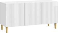 vidaXL TV Kast 99 x 34,5 x 50 cm Hoogglans Wit Bewerkt hout