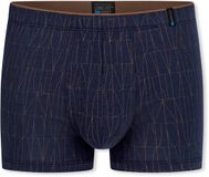 SCHIESSER Heup short Heren XXL deep sea blue Gestreept