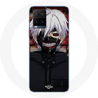 Maniacase Hoesje voor Vivo Y21s 2021 / Y21 2021 Tokyo Ghoul Kaneki Ken Japans Anime Masker