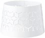 SPAAS Wit kapje voor kaars in laag glas - Geometric