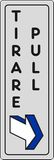 Verticale PIXLEMON Verticale sticker voor het trekken van deuren winkels kantoren 15 cm x 5 cm