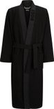 BOSS Kimono gaufré - peignoir homme (moyenne épaisseur) - noir