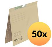 ELBA 100560100 pendelmappen 50 stuks karton commerciële nieting en sleufstansen van 320 g/m² manila-karton chamois