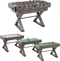 Garlando ALL in 9 Multi Speeltafel voor Volwassenen - Multispeltafel met Tafelvoetbal, Airhockey, Pooltafel, Bowling, Sjoelen, Backgammon, Schaken en Dammen