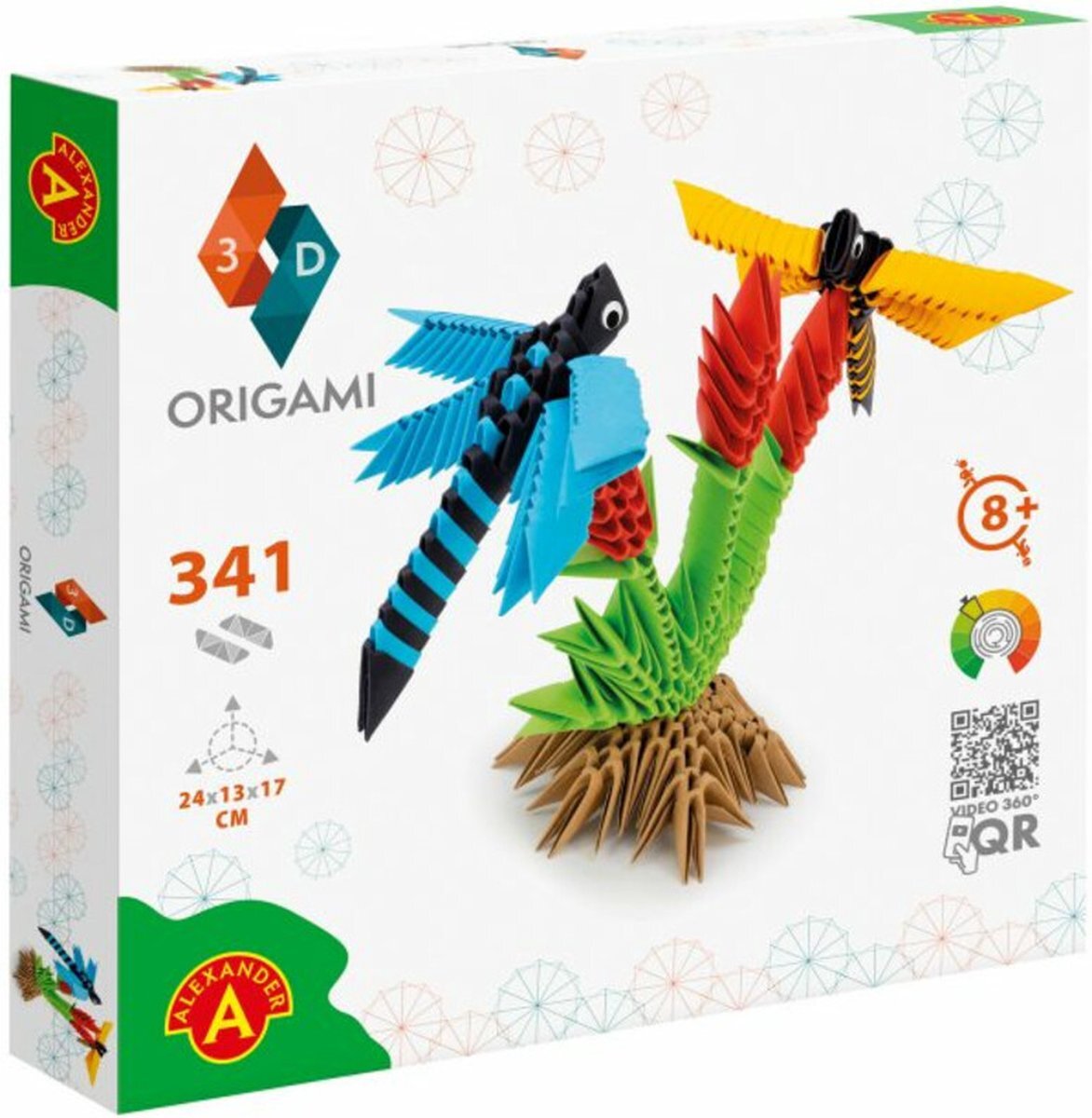 Alexander Toys Alexander - ORIGAMI 3D - Dragonflies - 341pcs