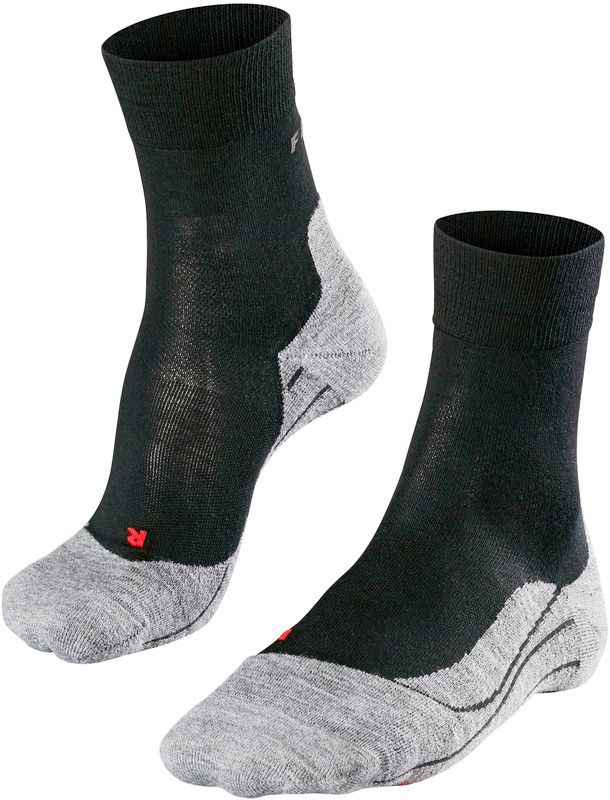 Falke RU4 Wool Hardloopsokken Dames grijs/zwart 35-36 2018 Sportsokken
