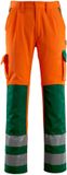 Mascot Safe Compete Broek met kniezakken 07179-860 - hi-vis oranje/groen - C64