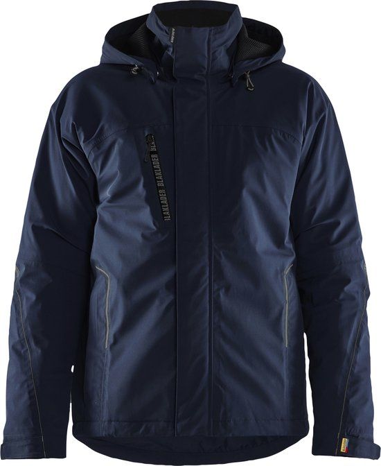 Blåkläder 4484 winterjas 4-weg stretch - blauw/zwart maat L