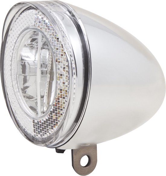 Spanninga Swingo XDO LED Koplamp - 20 Lux - Dynamo - Chroom