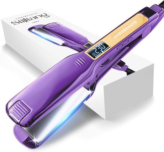 Sansbeauté Professionele Stijltang - 2 in 1 - Classic Purple