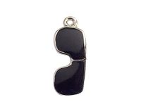 INNSPIRO NICE CHARMS metalen hanger zonnebril zwart 8x21mm 25u, 13x15mm., Metaal, Geen edelsteen