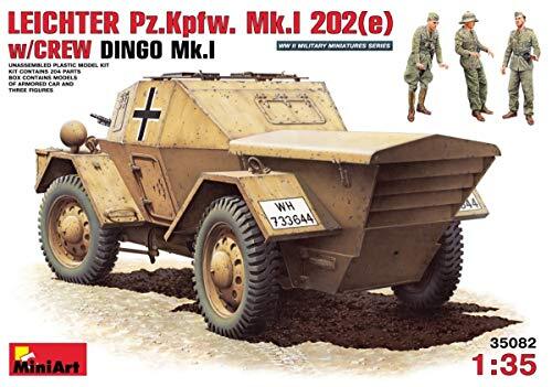 MiniArt 35082 - Lichtgewicht PzKpfWg Mk. I 202 ( e) met Crew Dingo Mk. I