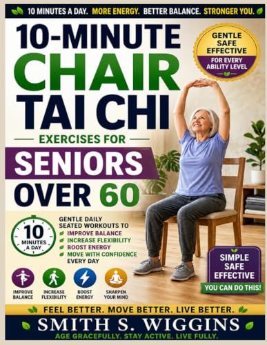 10-Minute Chair Tai Chi Exercises For Seniors Over 60