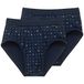 Schiesser 2 stuks sportslip met Eingriff - Essentials slips voor heren (2 stuks), Marineblauw 225167