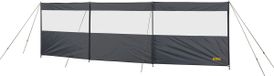 Abbey Camp Windscherm met raam - Polyester - 5 Meter - Grijs