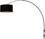 Steinhauer Zwarte boog wandlamp Sparkled Light 3967ZW
