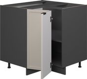 Vicco Fame-Line Hoekkast – 80.5 cm, WB Marmer GrijsBeige