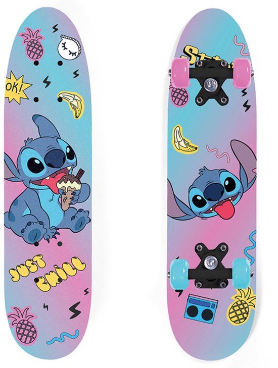 Lilo & Stitch Houten Skateboard - Just Chill