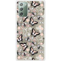 Samsung Beschermende siliconen case compatibel met Galaxy Note 20 Vintage Butterflies