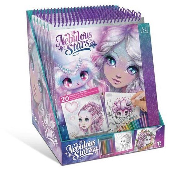 NEBULOUS STARS - AQUAREL Tekenboek - Tekenen - Kleuren - Creatief spelen