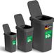 Novaliv Set de poubelles 10L + 25L + 50L