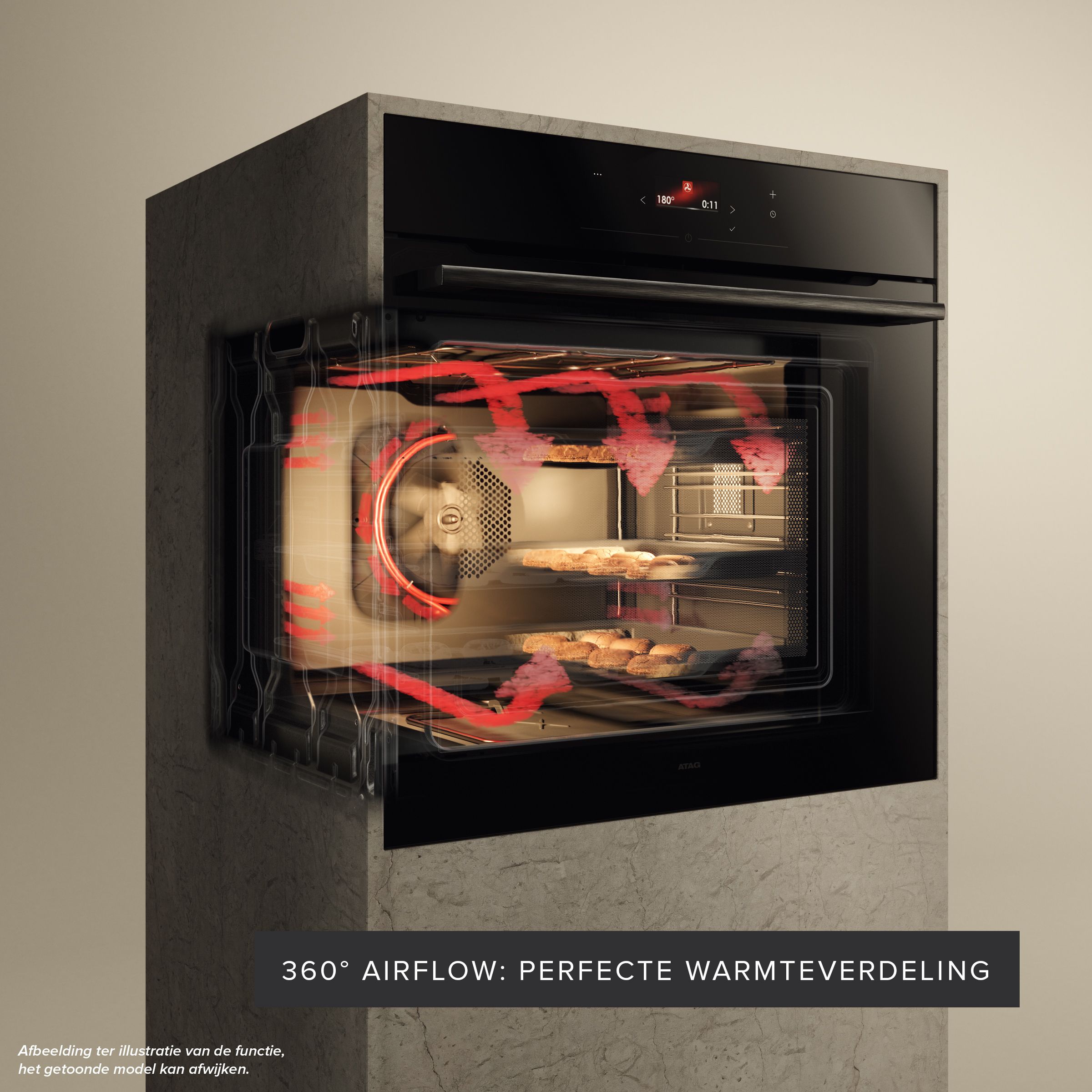 ATAG OX6671C oven 71 l Zwart