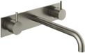 Hotbath Cobber - Wastafelmengkraan - Zonder Waste - Laag - Geborsteld Nikkel - Inbouw