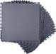 Merkloos Garagevloertegels, 16 Stuks, 513 x 513 x 5 mm, Modulair, Antislip, PVC, Grafietgrijs