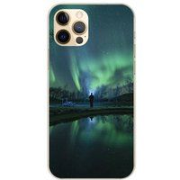 Apple iPhone 12 Pro Aurores boreales bedrukt siliconen hoesje