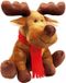 Wolters Hondenspeeltje – Zachte pluchen kerstknuffel voor honden – Knuffel voor kleine honden – Geluidloos speelgoed – Bruin 15 cm