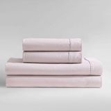 Calvin Klein Casual beddengoedset van gewassen percal katoen met bijpassende kussenslopen, diepe zakken, Oeko-Tex gecertificeerd, roze, tweepersoonsbed