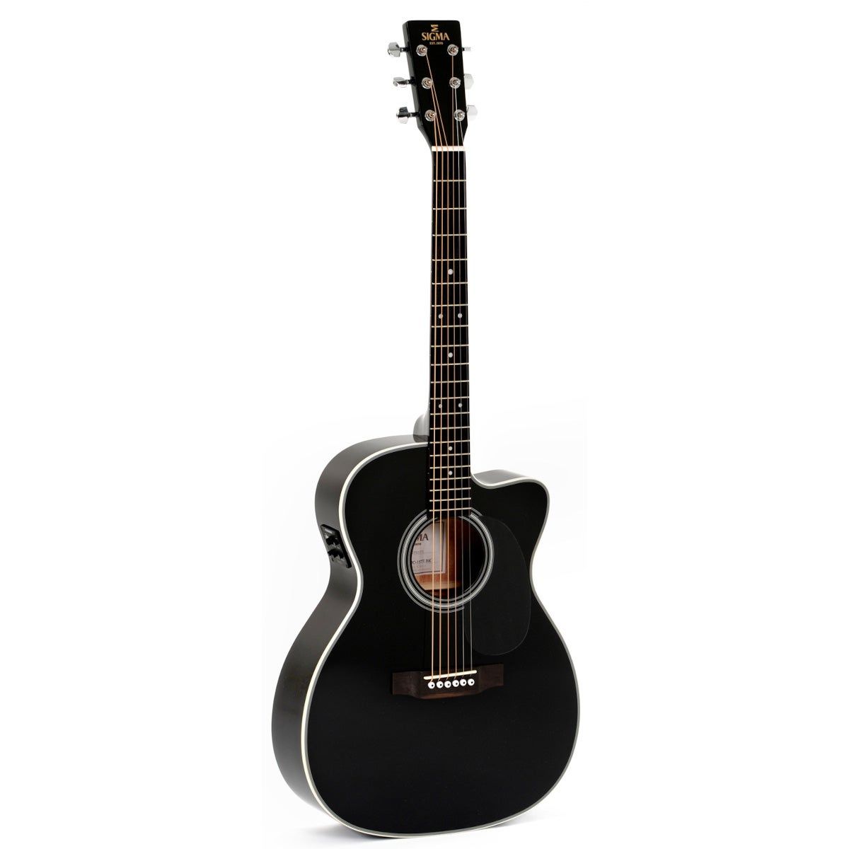 Sigma Guitars 000MC-1E Black - Electro Acoustic Western Guitar