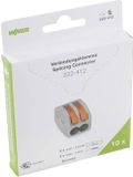 WAGO 222-412 222 flexibele verbindingsklem: 0,08-4 mm² stijf: 0,08-2,5 mm² aantal polen (num): 2 10 st.